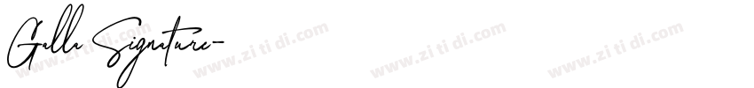 Galla Signature字体转换